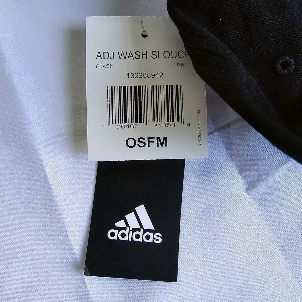 Adidas ADJ Wash Slouch Hat Unisex OSFM Black Sportswear‎ Athleisure Minimalist